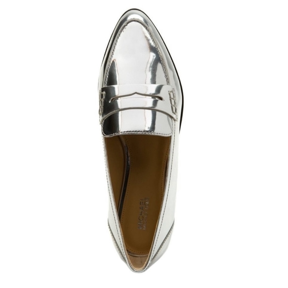 Michael Kors metallic loafers